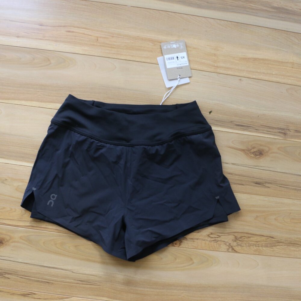 NWT On Cloud Running Shorts lined women's XS black